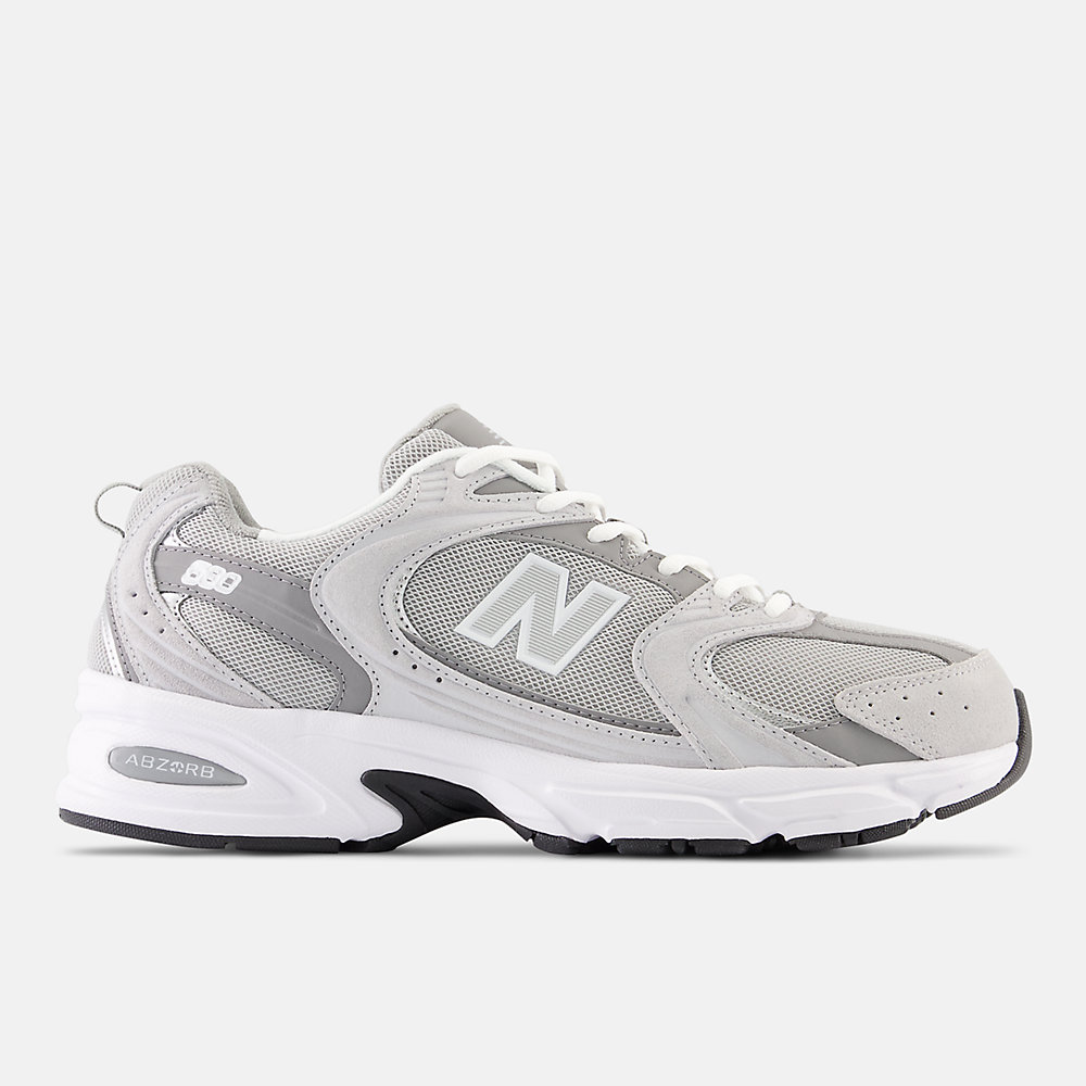 New Balance 530 Shoes Raincloud with Shadow Grey and Silver Metallic